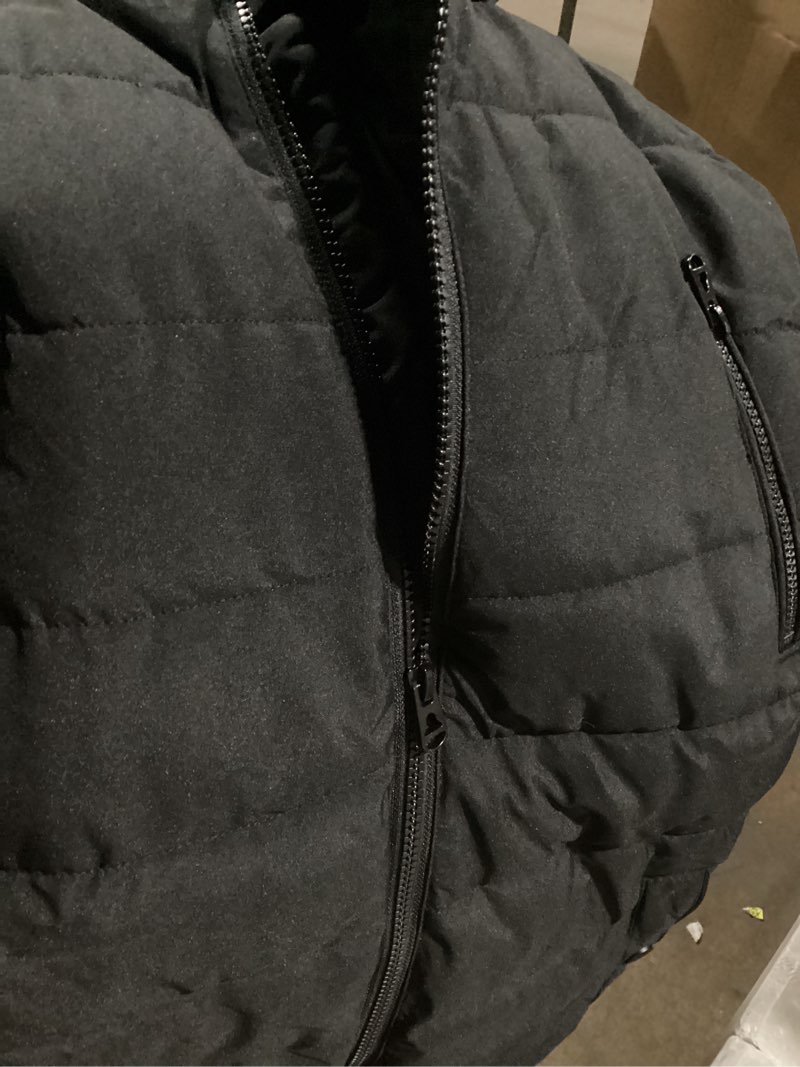 Condition photo showing Good Condition for wantdo hooded warm winter coat quilted thicken puffer jacket black