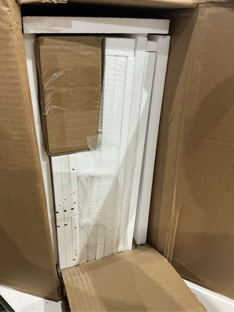 Condition photo showing Good Condition for sicotas white night stand set 2, fluted glossy nightstand with 2 drawers, wide modern storage bedside table for bedroom, end side table with golden metal legs and handles (white, 2 pieces) white 2 pieces