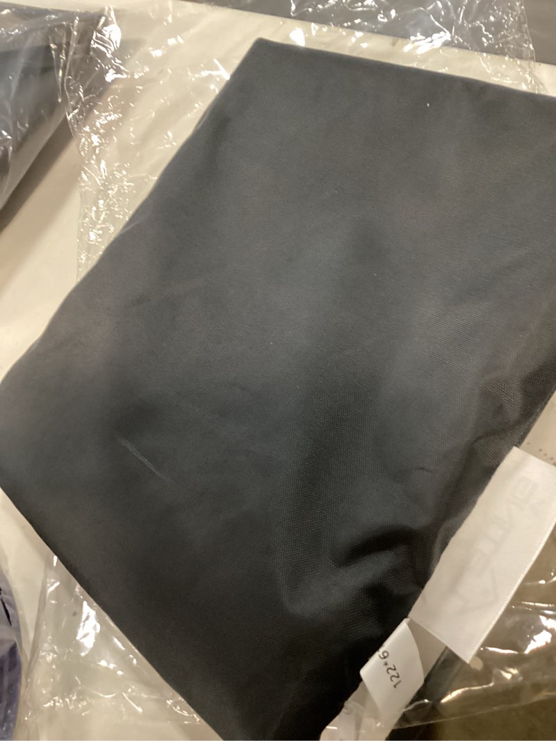 Condition photo showing New/Like New for lbting fire pit cover, 48 inch cover for 45-48 inch round firepit, waterproof windproof dustproof uv-resistant heavy duty cover for outdoor patio firepit table - black round 48"dia x 24"h