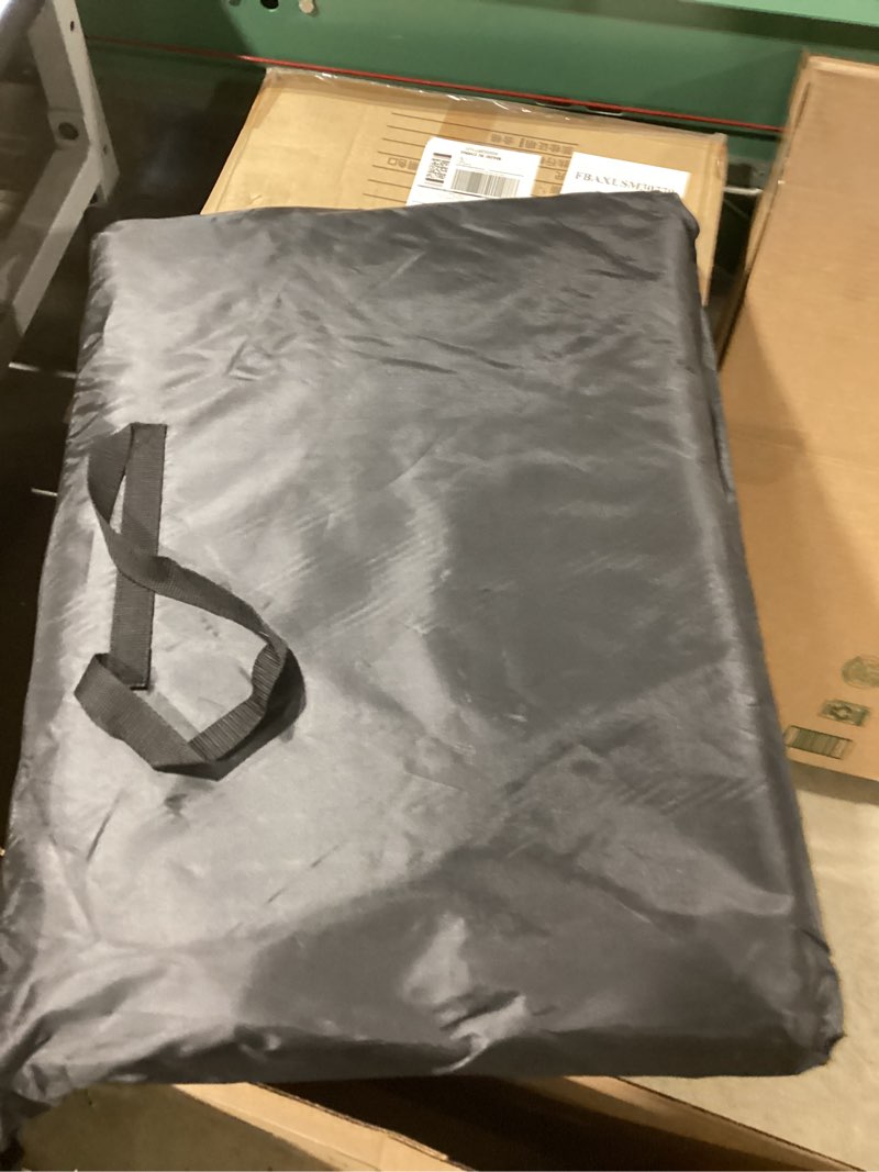 Condition photo showing Good Condition for Hard Bottom Holds 420LBS, Dog Car Seat Cover for Back Seat, Back Seat Extender for Dogs, Back Seat Extender for Car Travel Bed with Mesh Window and Storage Pocket, SUV, Truck Black Orange Large