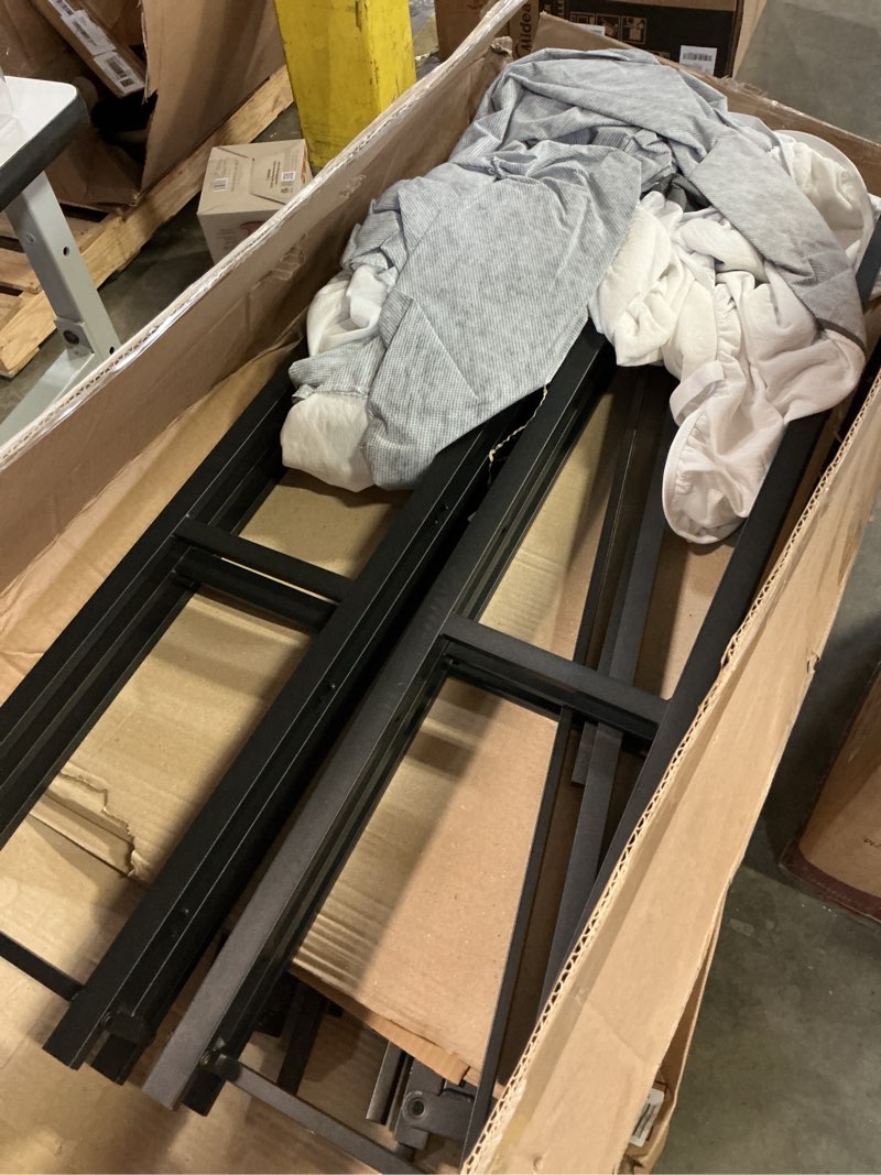Condition photo showing As Is for 9 inch box spring for queen bed bases - heavy duty metal mattress foundation with fabric cover,3000 lbs capacity,high profile queen box spring only,noise free,easy assembly 9 inch queen