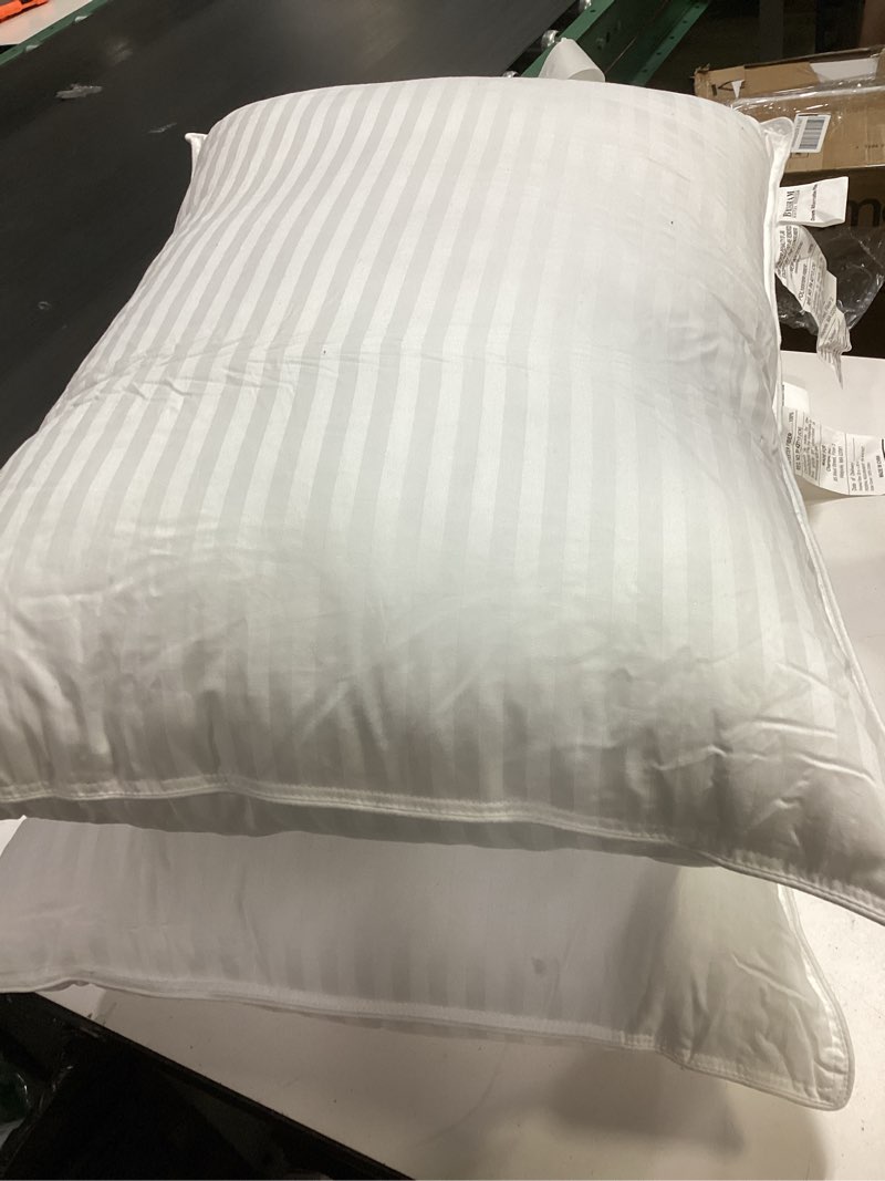 Condition photo showing As Is for beckham hotel collection bed pillows standard/queen size set of 2 - original soft down alternative pillow for sleeping - soft support for back, stomach or side sleepers queen / standard white