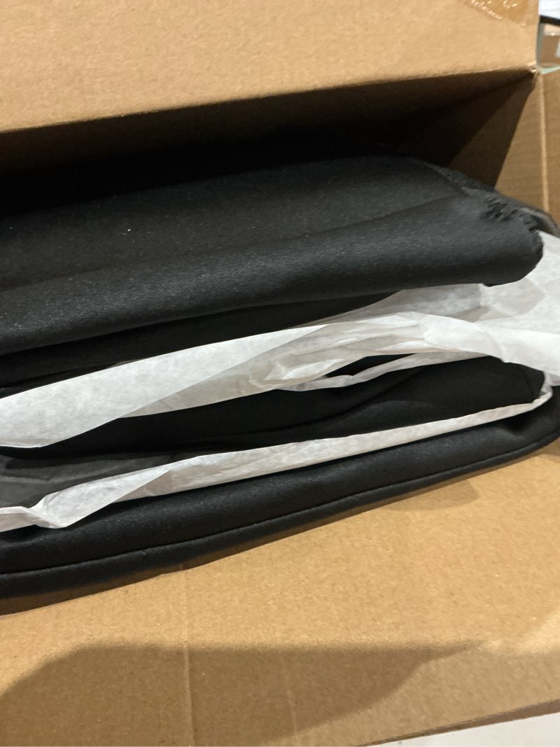 Condition photo showing As Is for car pass neoprene waterproof seat covers, universal fit black full sets, protective interior covers for auto suv, vans, sedans, trucks