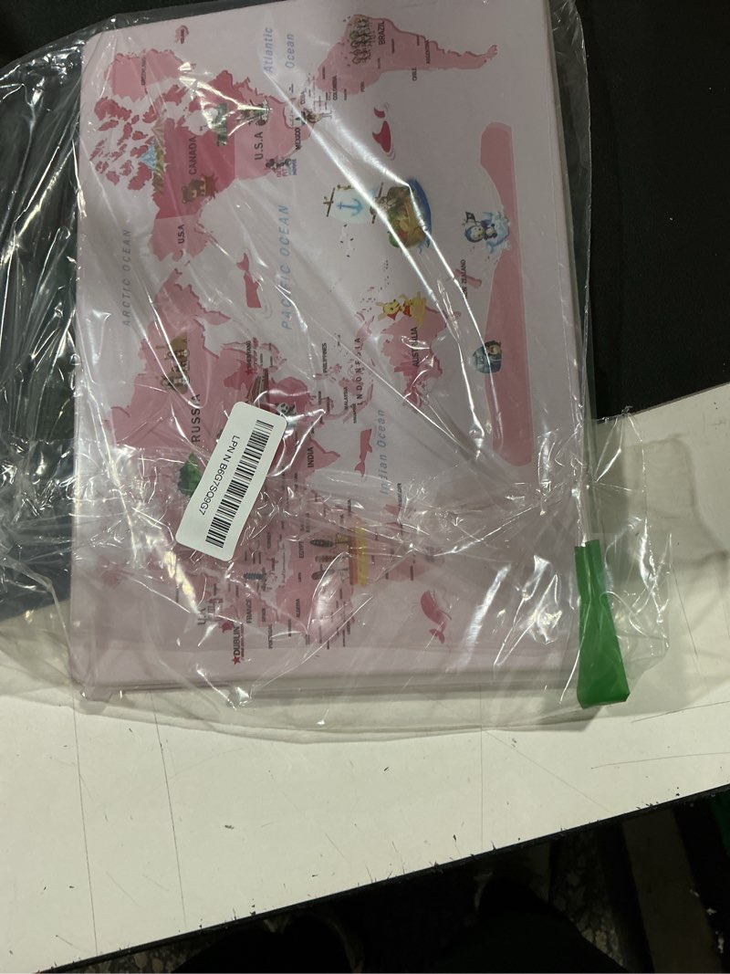 Condition photo showing Good Condition for laptop cover for new macbook air 13 inch m4 m3 m2 2025 2024 2023 2022 a2681 a3113 a3240 retina/touch id,protective hard shell computer case for macbook case air 13,pink map air 13.6" m2 m3 m4(2022-2025) pink map