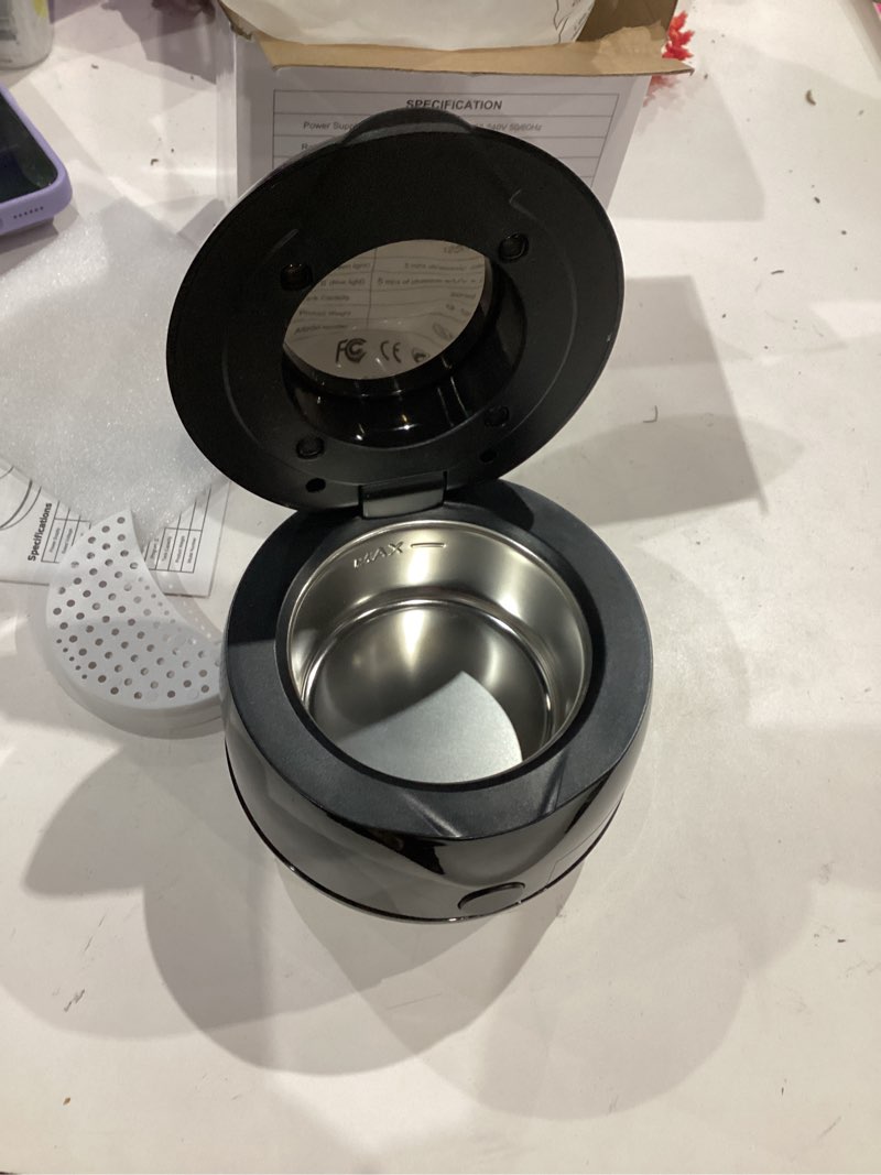Condition photo showing Good Condition for Ultrasonic Retainer Cleaner - UV Dental Cleaning Pod Night Guard Cleaner for Dentures, Aligner, Braces, Toothbrush Heads, Jewelry (Black)
