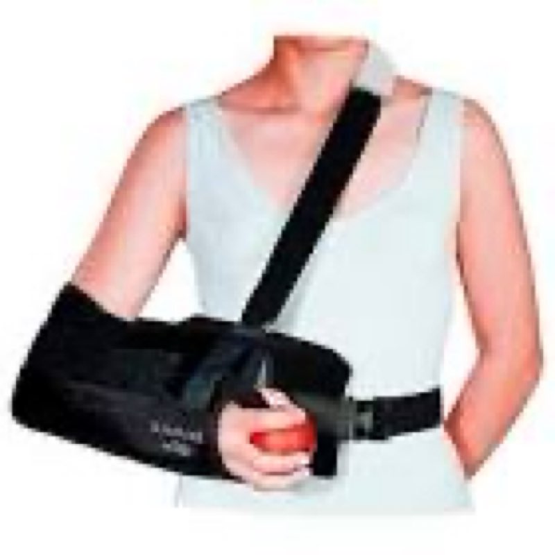 DonJoy 11-0449-3-06000 Ultra Sling II Shoulder Immobilizer, Black, Medium