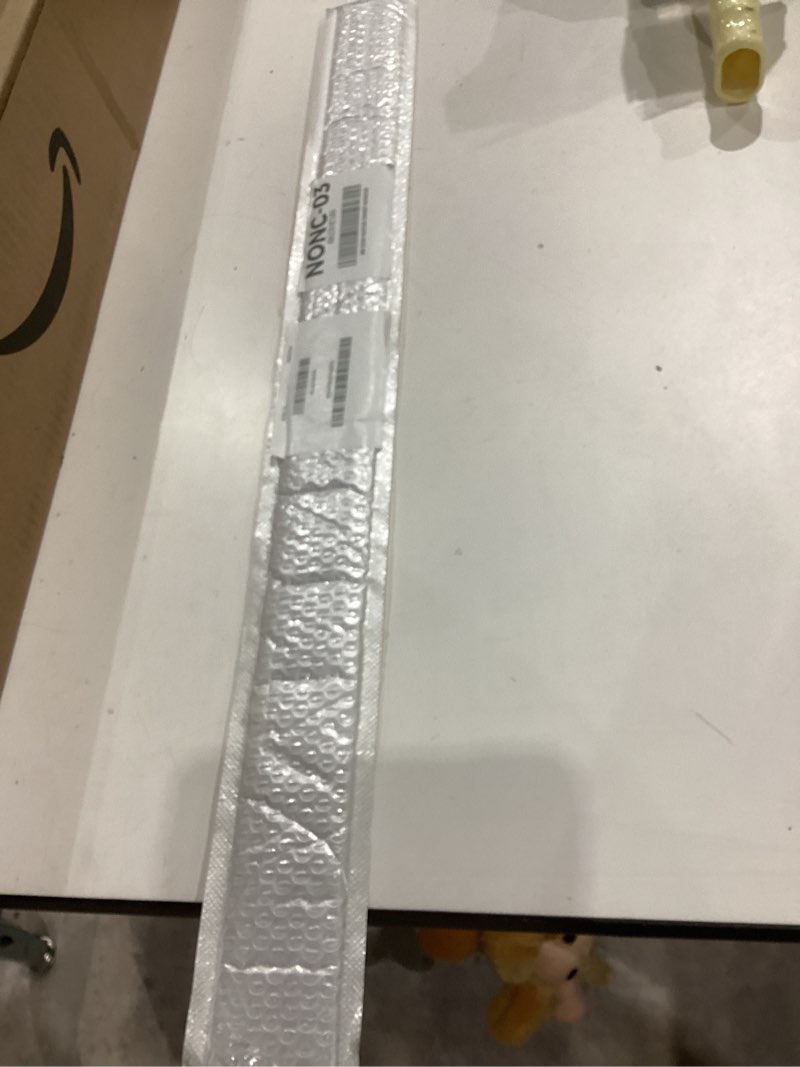 Condition photo showing Good Condition for 2 pcs 304 stainless steel strips, brushed self adhesive strip metal trim strip, finishing sheet metal strips for microwave/oven/range/cooktop, 30" long, 1.5" wide gap filler for kitchen decor silver 1.5in