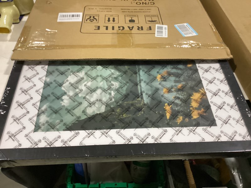 Condition photo showing Good Condition for picrit 14x22 picture frame 3 pack, black poster frame, display poster 11 x 17 with mat or 14 x 22 without mat for horizontal or vertical wall mounting black 14x22