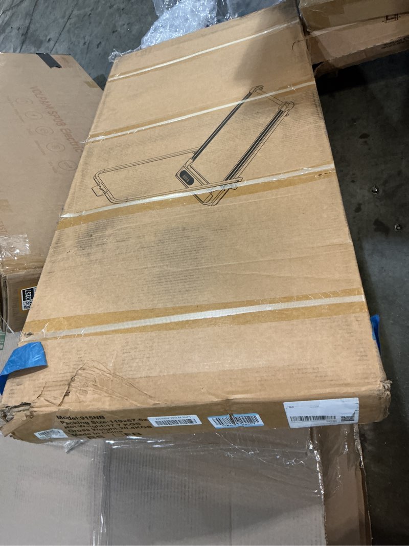 Condition photo showing New/Like New for walking pad treadmill with 8% incline for home office,3.0hp low noise portable folding under desk treadmill with remote control,jogging running machine,350 lbs capacity,led display,handle bar
