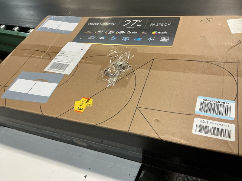 Condition photo showing Good Condition for asus proart display 27" monitor pa278cv - wqhd (2560 x 1440), ips, 100% srgb, 100% rec. 709, ?e < 2, calman verified, usb hub, usb-c, displayport daisy-chaining, hdmi, eye care, height adjustable 27" qhd usb-c daisy-chain
