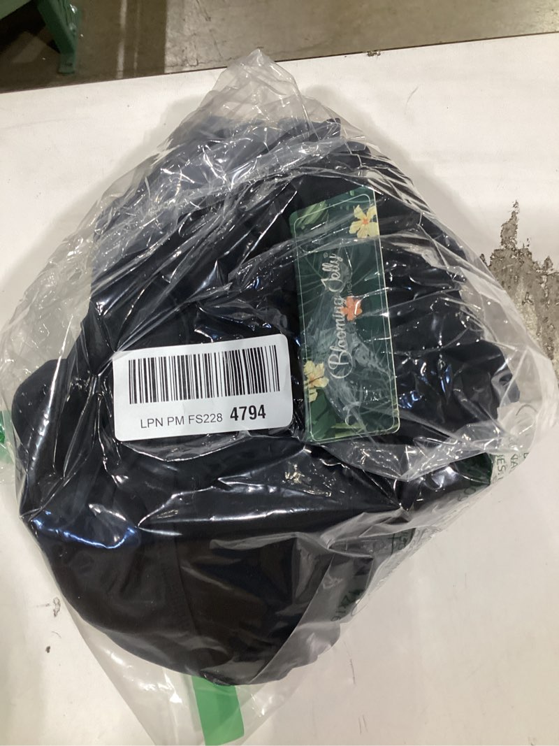 Condition photo showing New/Like New for blooming jelly women plus size swimsuit one piece swim dress tummy control bathing suits criss cross modest swimwear black x-large plus