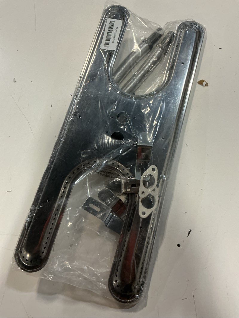 Condition photo showing Good Condition for universal h-type dual control bar burner replacement for char-broil, thermos, arkla, sunbeam, charmglow, kenmore and fiesta gas grills kb805
