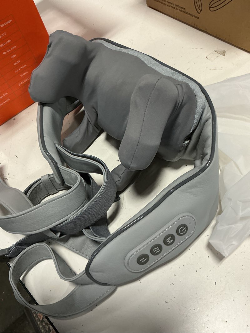 Condition photo showing Good Condition for neck and shoulder massager for pain relief deep tissue-shiatsu deep kneading massager with heat to relieve neck shoulder back waist leg muscle soreness fatigue-relaxation