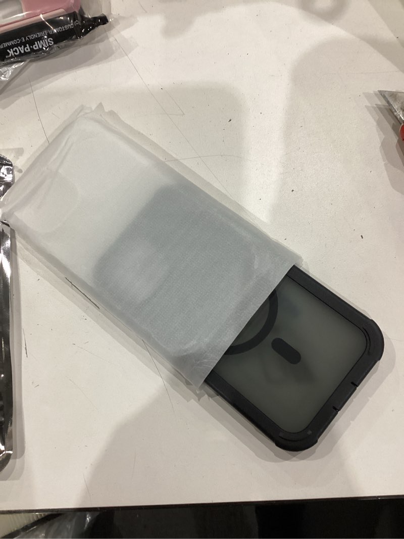 Condition photo showing Good Condition for jaroco magnetic for iphone 15 case, [compatible with magsafe][military grade drop protection][heavy duty protection][non-slip][shockproof] 2-layer durable bumper phone case 6.1''-black iphone 15 black