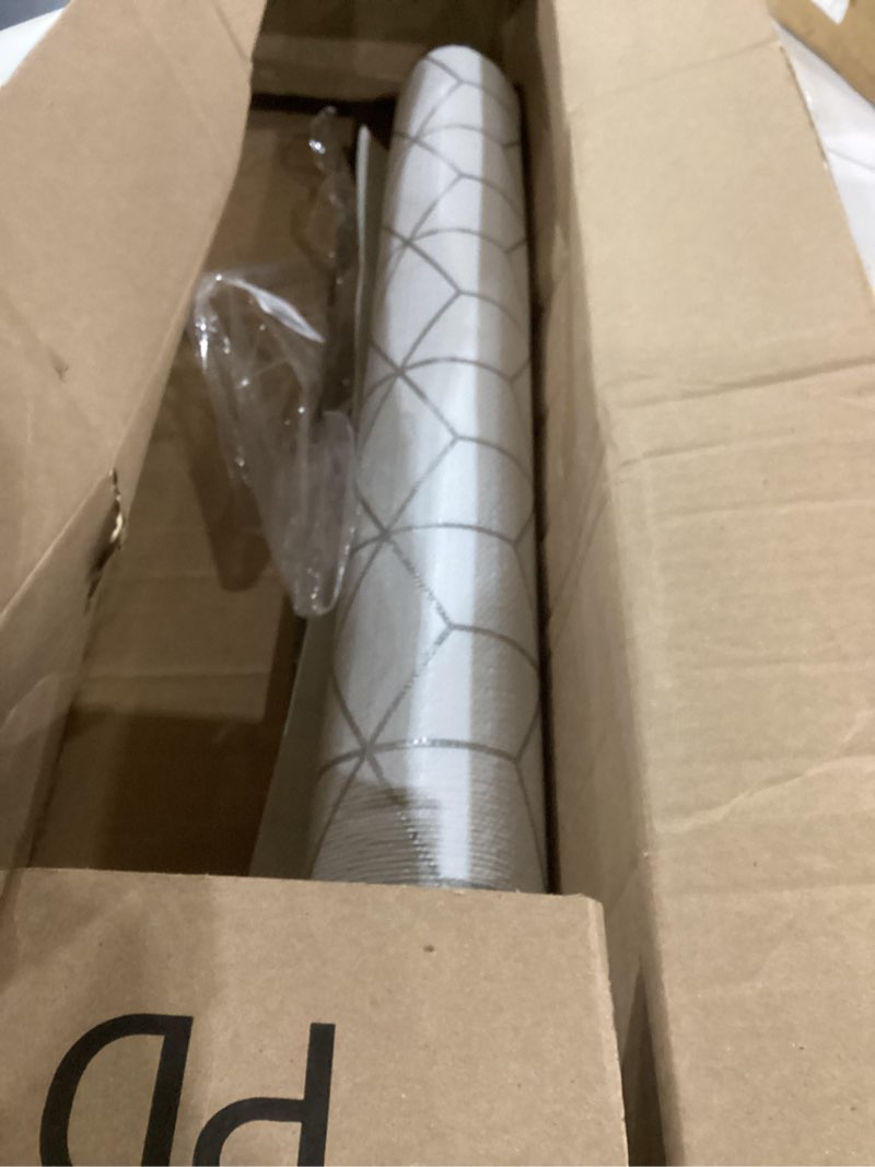 Condition photo showing As Is for shelf liners for kitchen cabinet 24 inch wide x 20 ft non adhesive cabinet drawer liner non slip water oil-proof strong grip pantry fridge shelves liner bathroom drawer mat cupboard closet liner