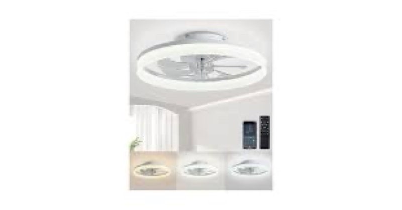 AQUET Ceding Fans with It Bedtoom, Klis Room (White) New • Mademn China)