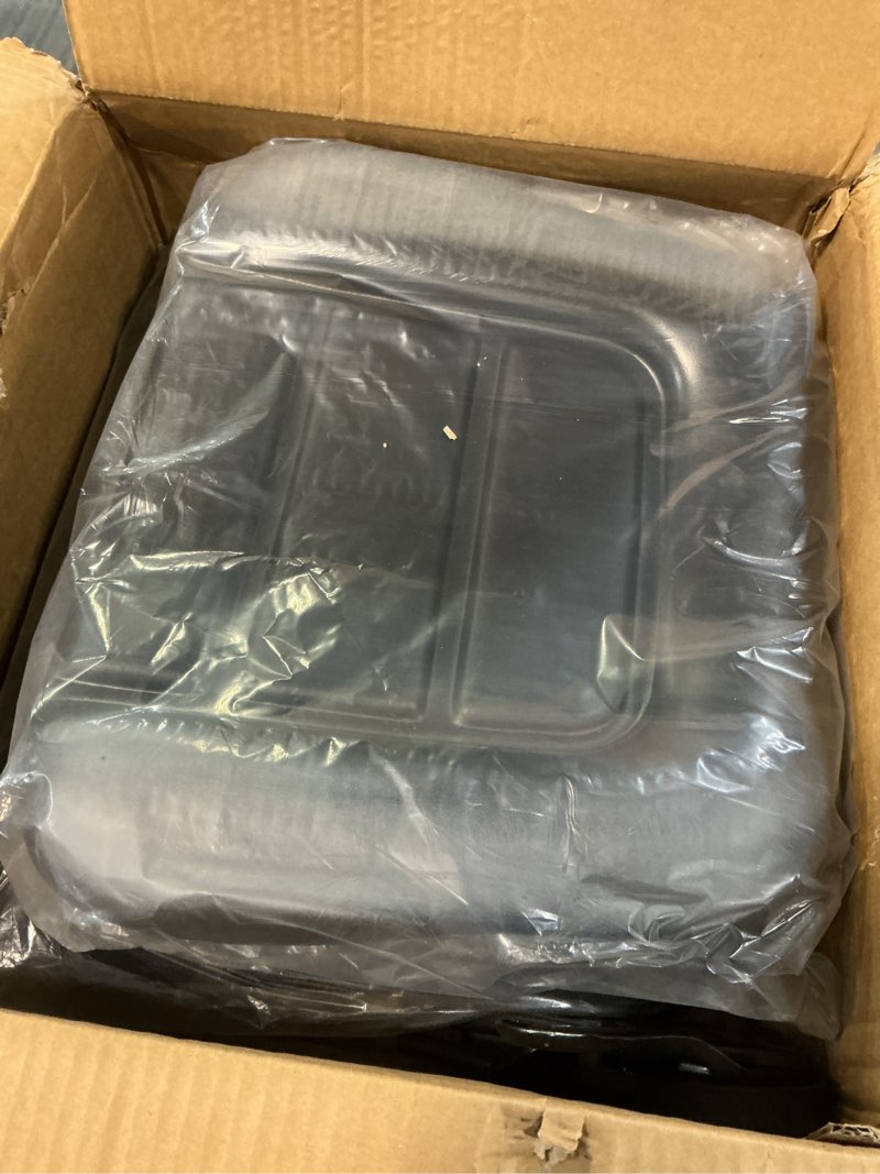Condition photo showing Good Condition for universal forklift seat with adjustable backrest - durable leather comfortable replacement forklift seat, high-resilience foam, fits forklift, dozers, excavators, tractors and more…
