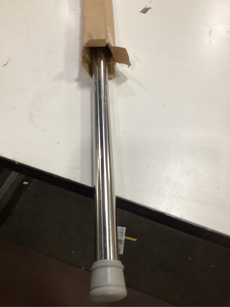 Condition photo showing Good Condition for Shower Curtain Rod 56-104 Inch, 1" Diameter Spring Long Adjustable Tension Curtain Rods for Bathroom Windows Closet No Drilling No Rust No Assembly, Silver Silver 56-104Inch, No Assembly