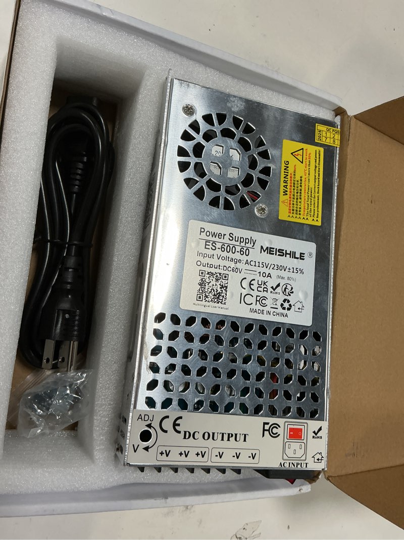 Condition photo showing Good Condition for MEISHILE 60V 10A 600W Switching Power Supply Universal AC to DC Transformer Converter for LED Driver