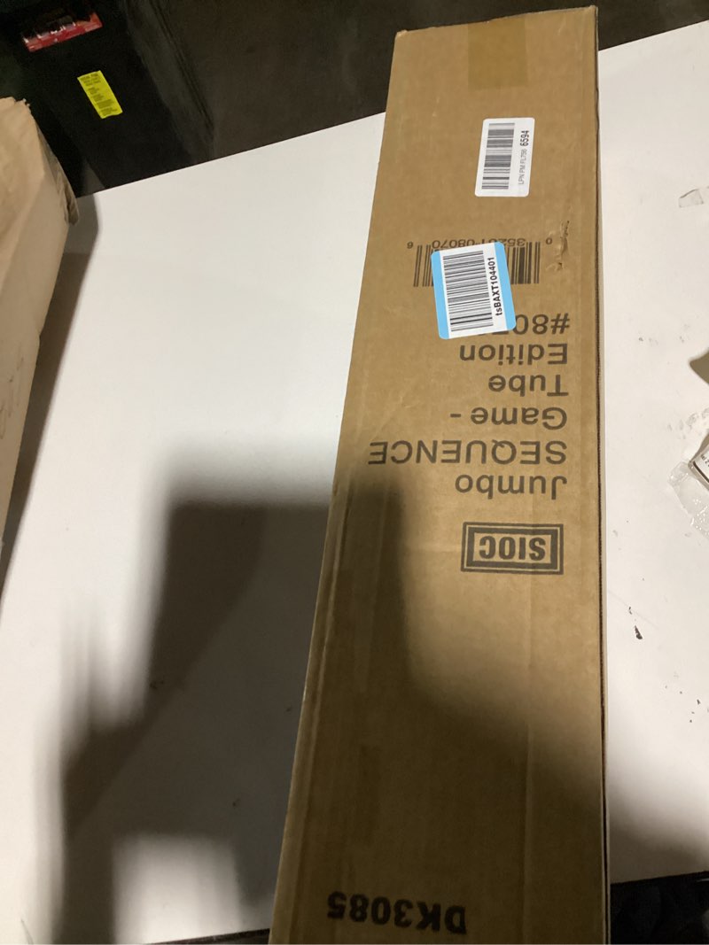 jax giant (aka jumbo) sequence game - tube edition with cushioned mat (27" x 32") cards and chips, p