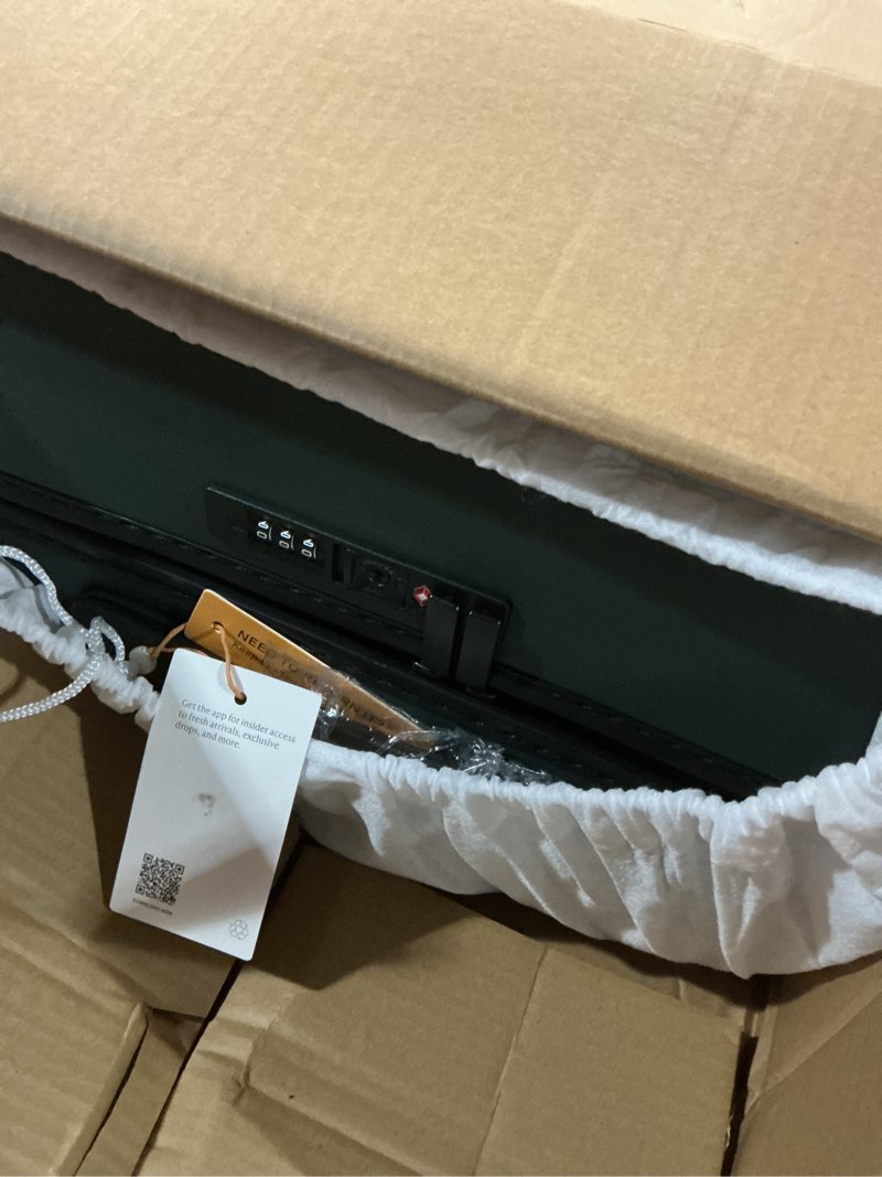 Condition photo showing Good Condition for Small Carry-On Suitcase, Dark Green