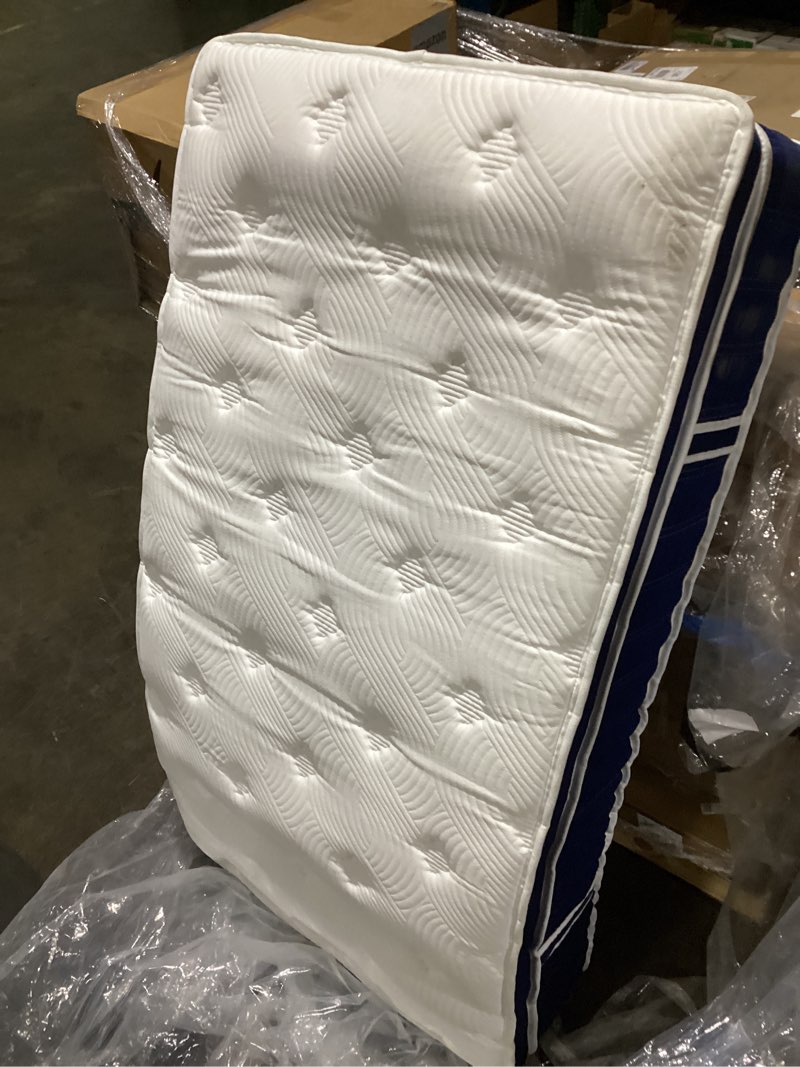 Condition photo showing Good Condition for similar to twin mattress, 14 inch pocket springs with gel memory foam, hybrid mattresses
