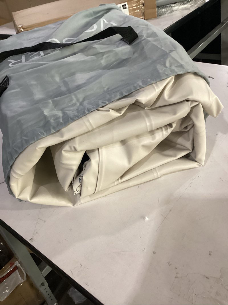 Condition photo showing Good Condition for vosser twin air mattress with built-in pump,fast & easy inflation/deflation inflatable mattress, foldable blow up mattress with storage bag, inflatable bed for home, camping & guests blue twinxl 18''(comfort height)
