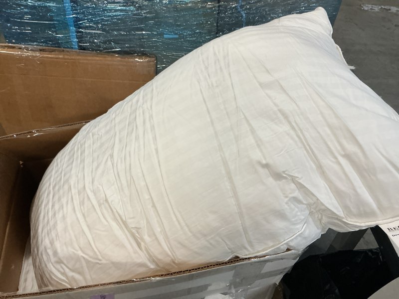 Condition photo showing As Is for  beckham hotel collection bed pillows king size set of 2 | down alternative pillow for back, stomach or side sleepers