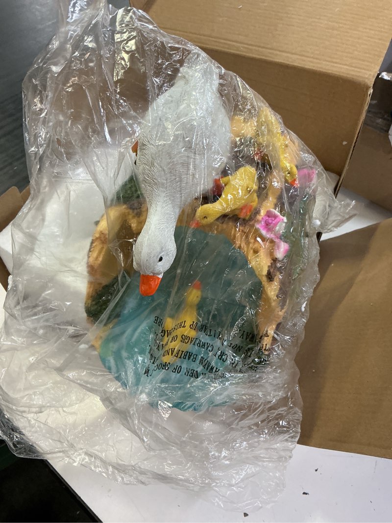 Condition photo showing Good Condition for duck sculpture gutter diverter rain,deco gutter extension downspout, eco-friendly resin statue gutte