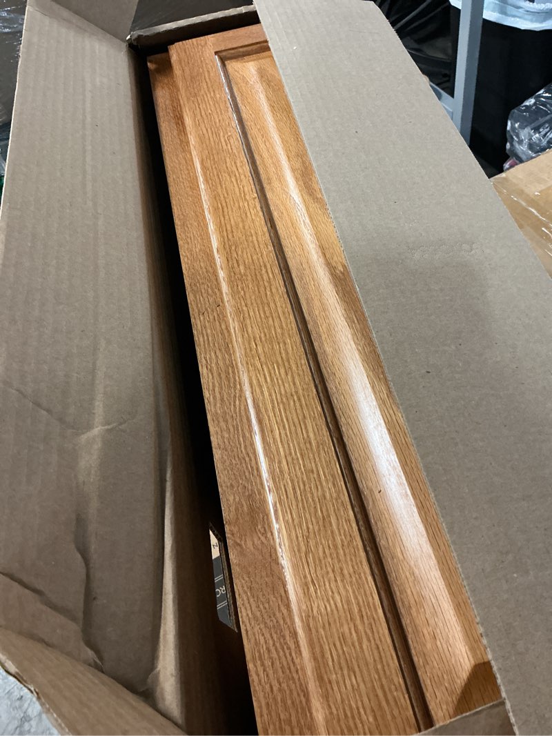 Condition photo showing New/Like New for hampton assembled 9x34.5x24 in. base kitchen cabinet in medium oak