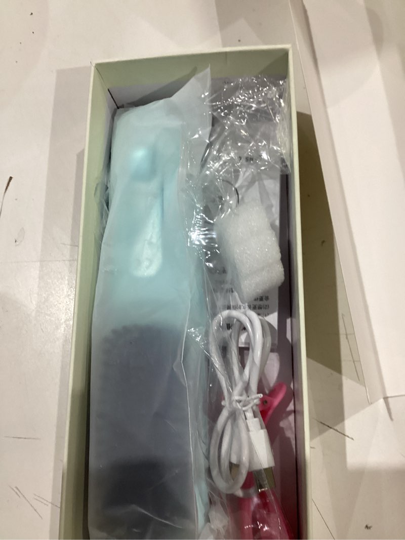 Condition photo showing As Is for Go Brush Pro 2026, Portable Straightener Brushs for Travel, with LCD Temperature Display, Fast Heating Cordless Mini Hair Brushs (Blue)