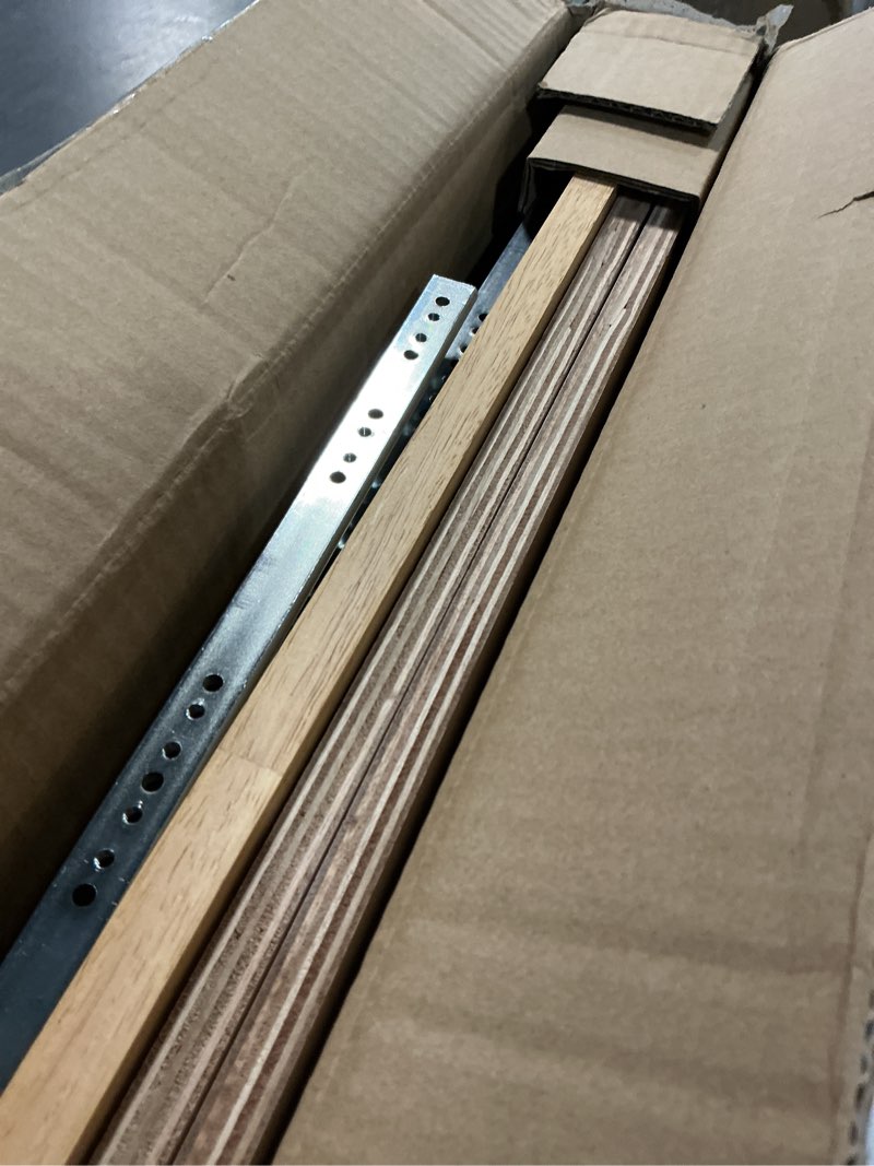 Condition photo showing As Is for ocg 2 tier pull out drawers for cabinets, double tier slide out wood cabinet organizer, pull out shelves for base cabinet organization in kitchen, pantry, bathroom 11w21d, 2 tier, wood