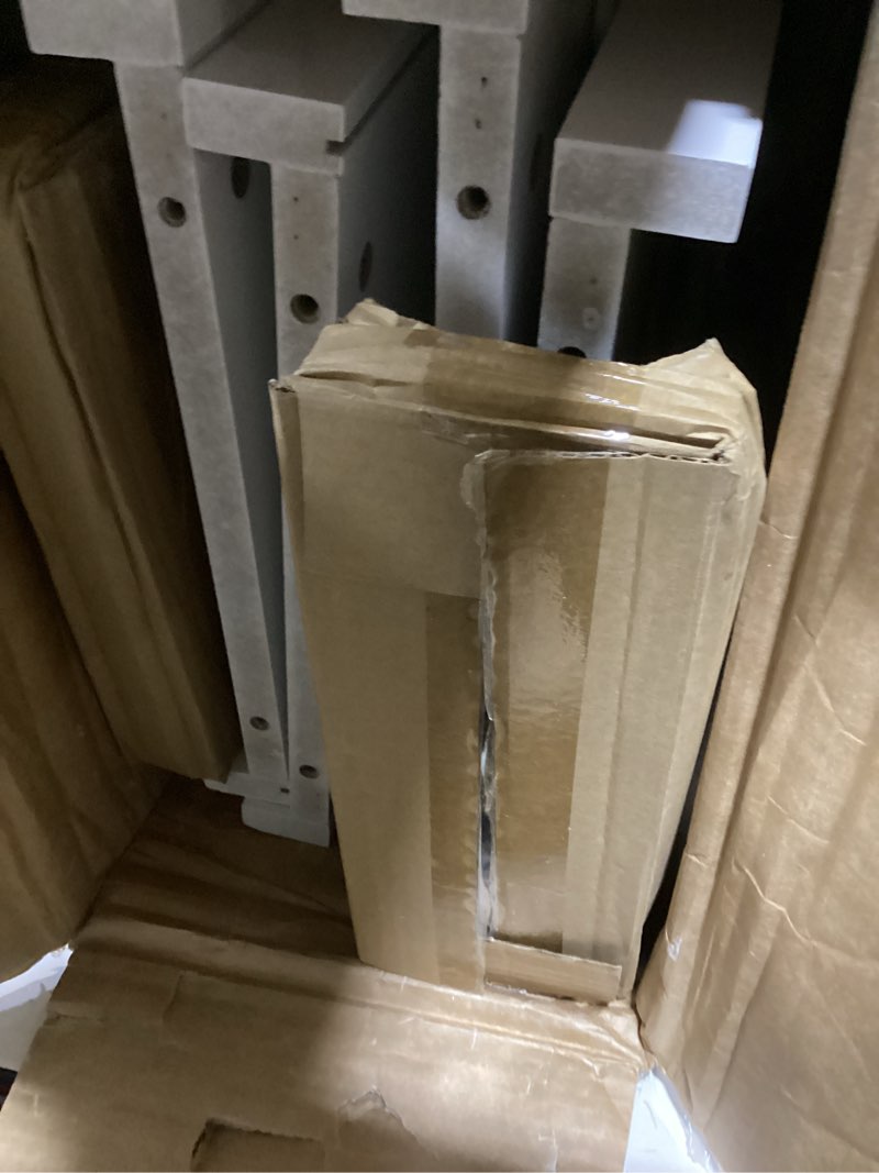Condition photo showing New/Like New for treocho farmhouse end table set of 2,nightstand with charging station, x-design side table with 2 ac and usb power outlets, small night stand with storage drawer and open shelf for living room farmhouse white 2