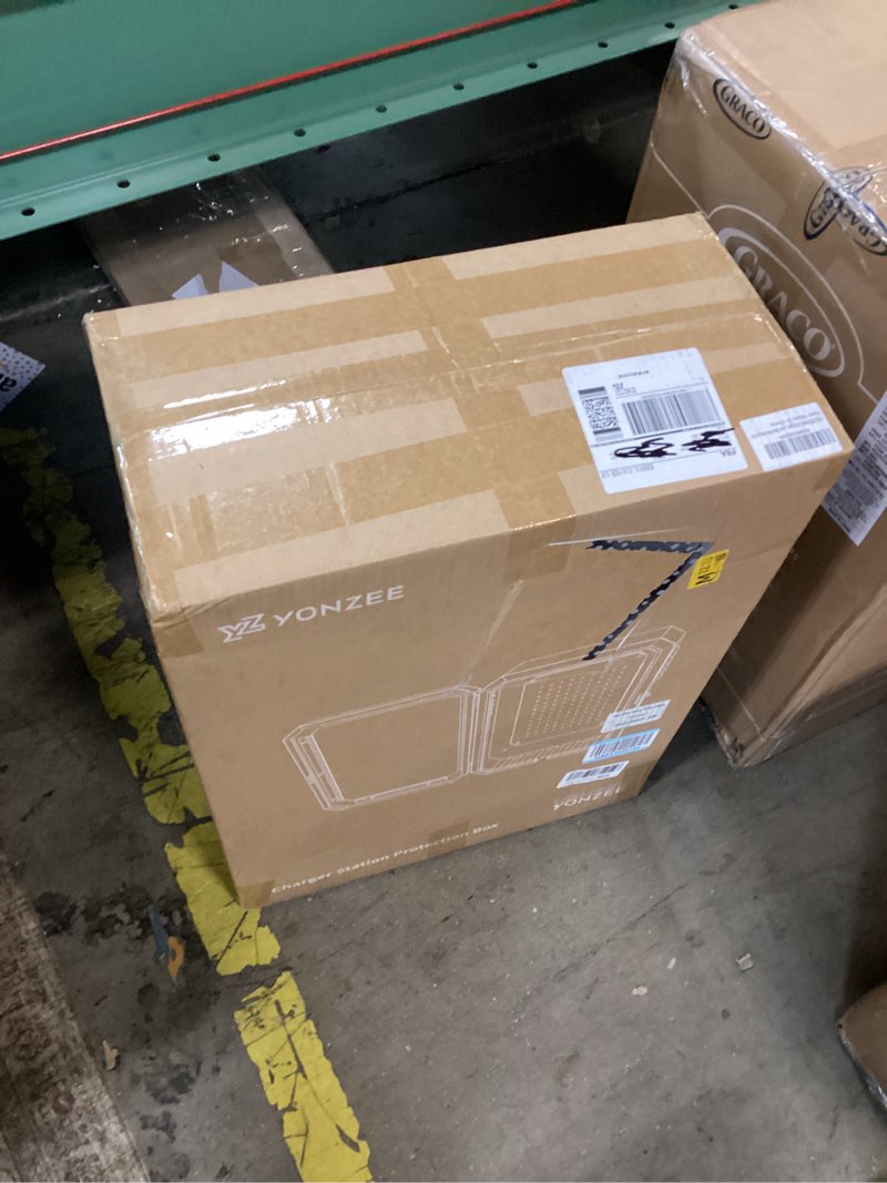 Condition photo showing New/Like New for yonzee wall-mounted ev charger protection box – weatherproof charging station cover case for electric vehicle home chargers, compatible with tesla, standard most ev chargers black