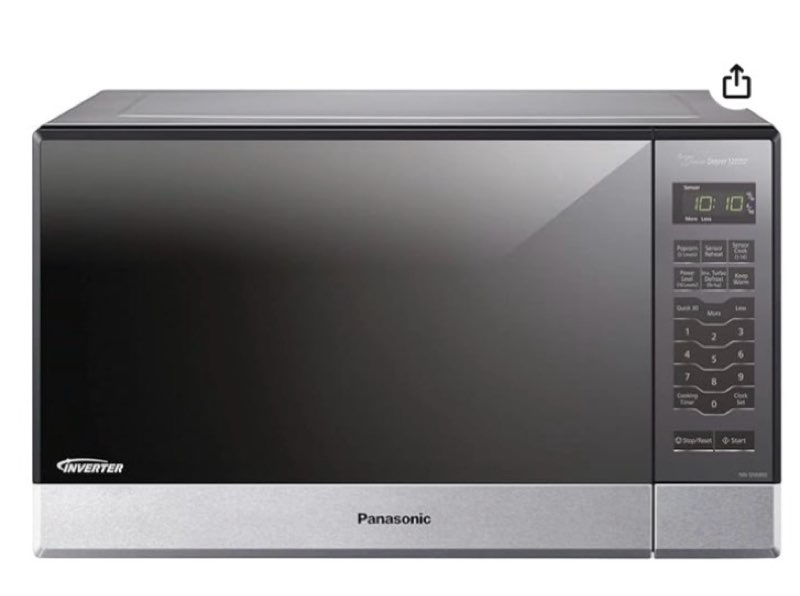 Panasonic Microwave Oven NN-SN686S Stainless Steel Countertop/Built-In with Inverter Technology and Genius Sensor, 1.2 Cubic Foot, 1200W