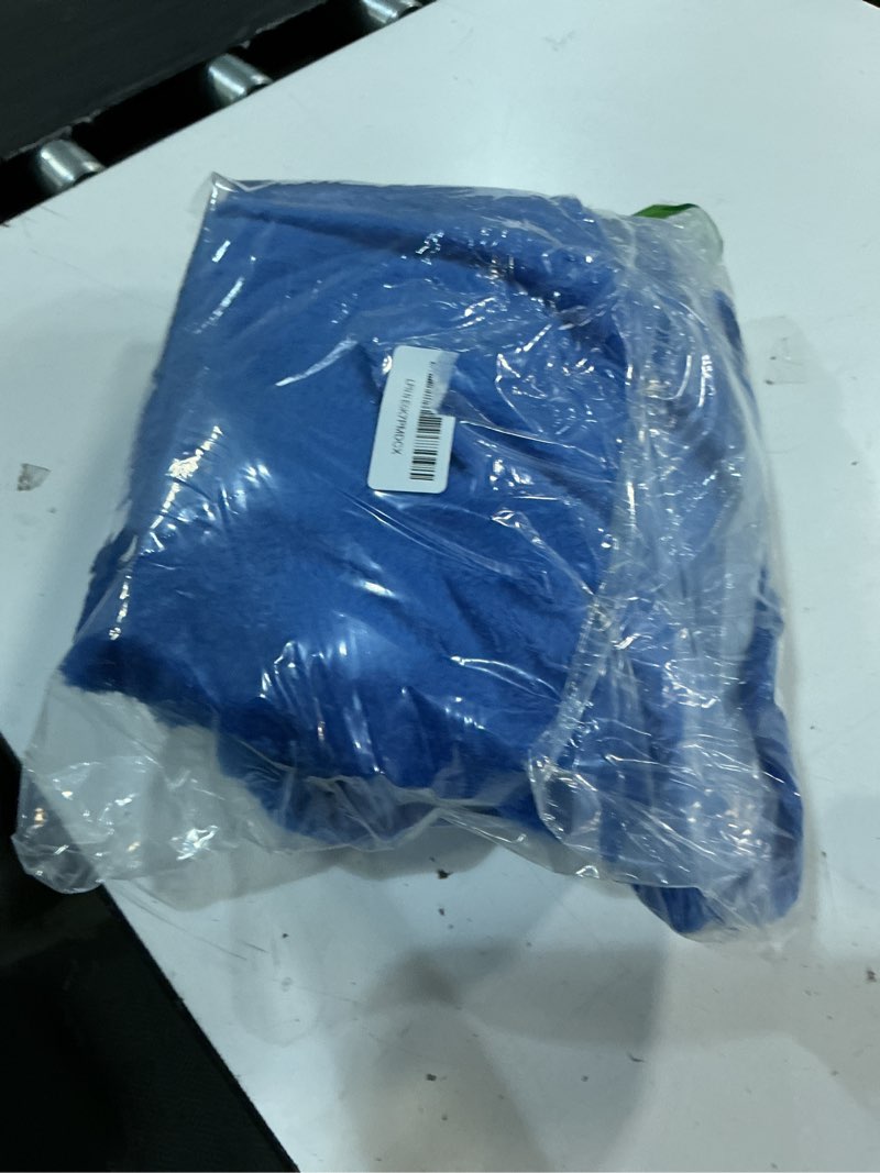 Condition photo showing New/Like New for ultra soft fleece blanket throw size - flannel fleece luxury throw blanket - lightweight for couch bed chair - thick, warm & breathable - all season cozy anti-static microplush bedding, royal blue 29 - royal blue throw (50\" x 60\")