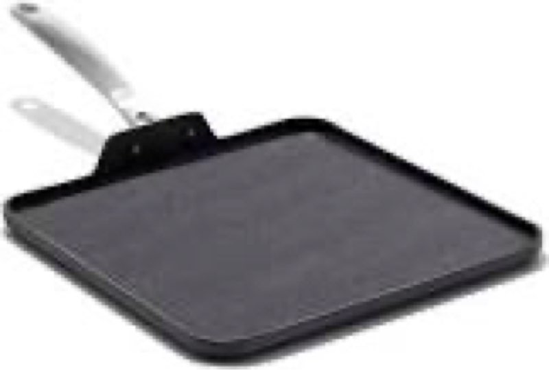 OXO Enhanced 11" Griddle Pan, PFAS-Free Ceramic Nonstick, Durable Hard Anodized Cookware, Scratch Re