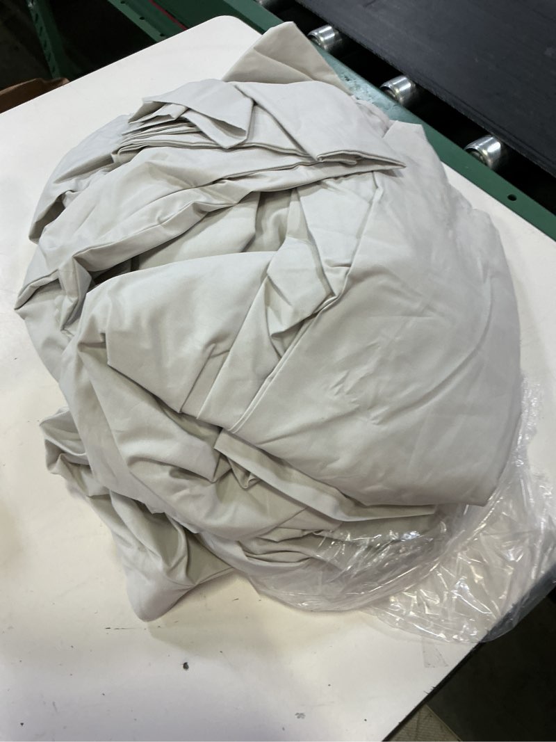 Condition photo showing Good Condition for organic crisp percale sheet set, king, light grey