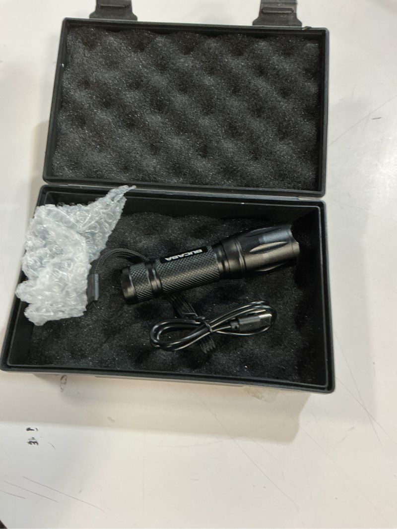 Condition photo showing Good Condition for rechargeable flashlights 90,000 high lumen, 2 pack super bright led flashlight with 5 modes, high powered flash light for home, camping, outdoor
