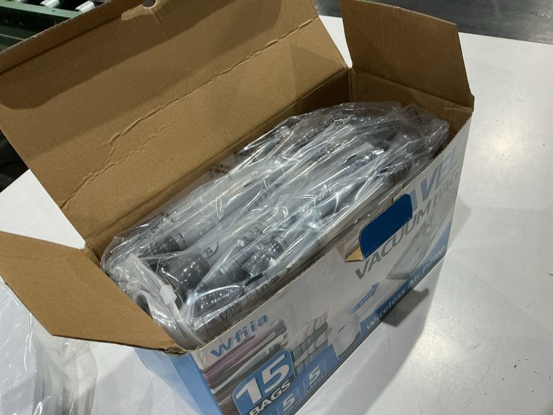 Condition photo showing Good Condition for 15 packs vacuum bags for travel with rechargeable pump, 3 sizes vacuum seal bags for clothing, compression vacuum travel bags for luggage, vacuum packing bags for closet organization