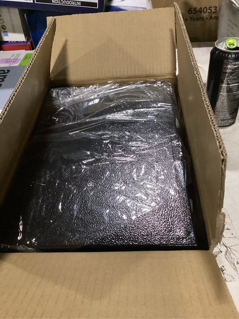 Condition photo showing Good Condition for fireproof document box with key lock, metal fireproof lock box portable, fire resistant home safe box for documents, jewelry, cash, tablets and personal items, 13.2" x 11" x 4.13" large
