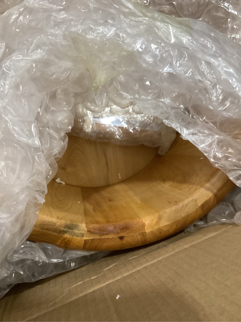 Condition photo showing Good Condition for 16" solid cedar wood foot soaking tub