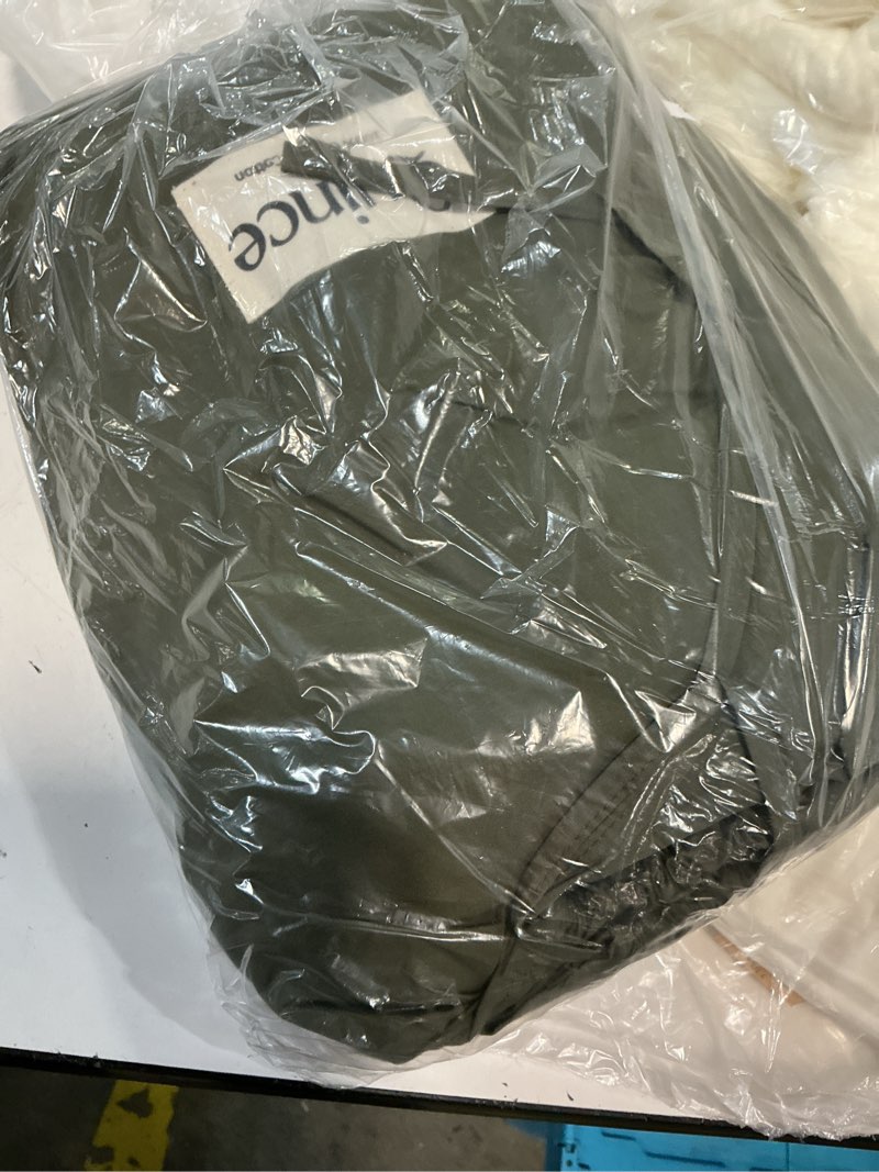 Condition photo showing Good Condition for classic organic percale duvet cover set, full/queen, dusty olive