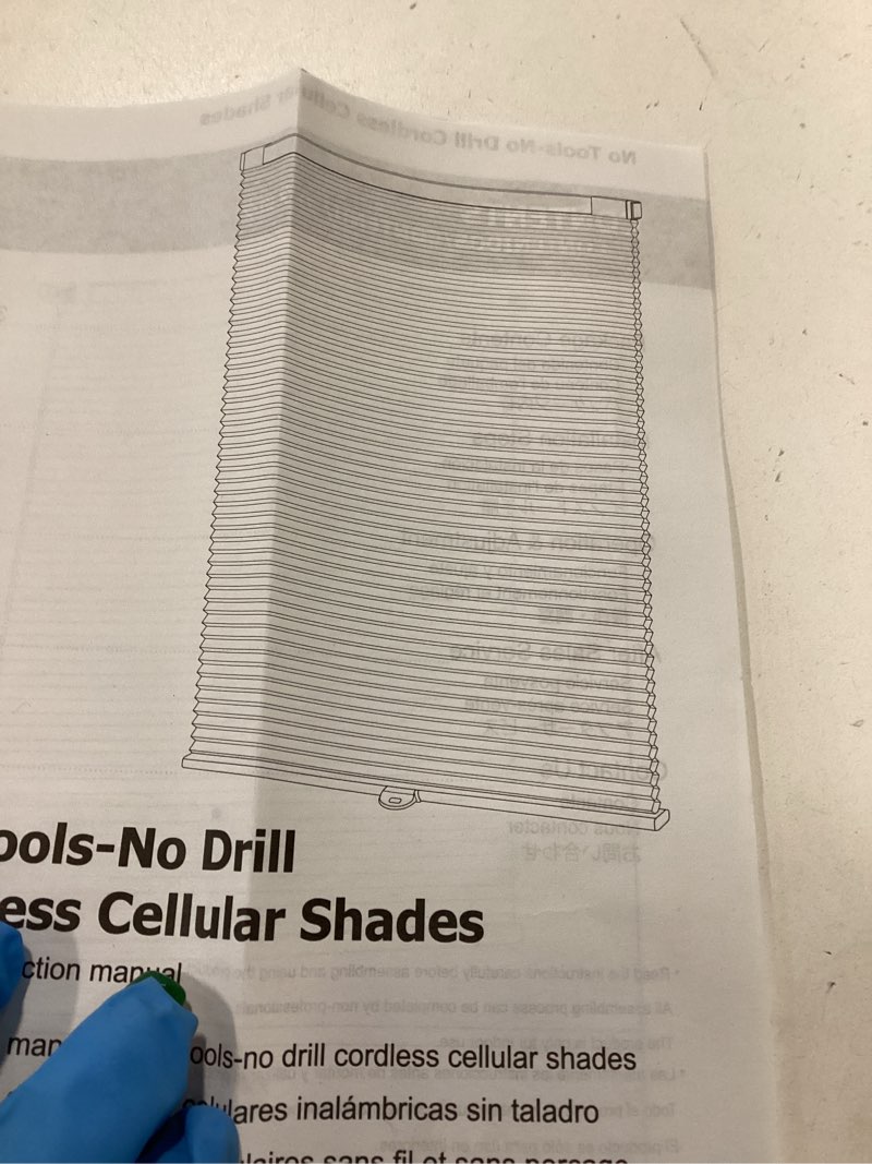 No tools no drill cordless cellular shades 