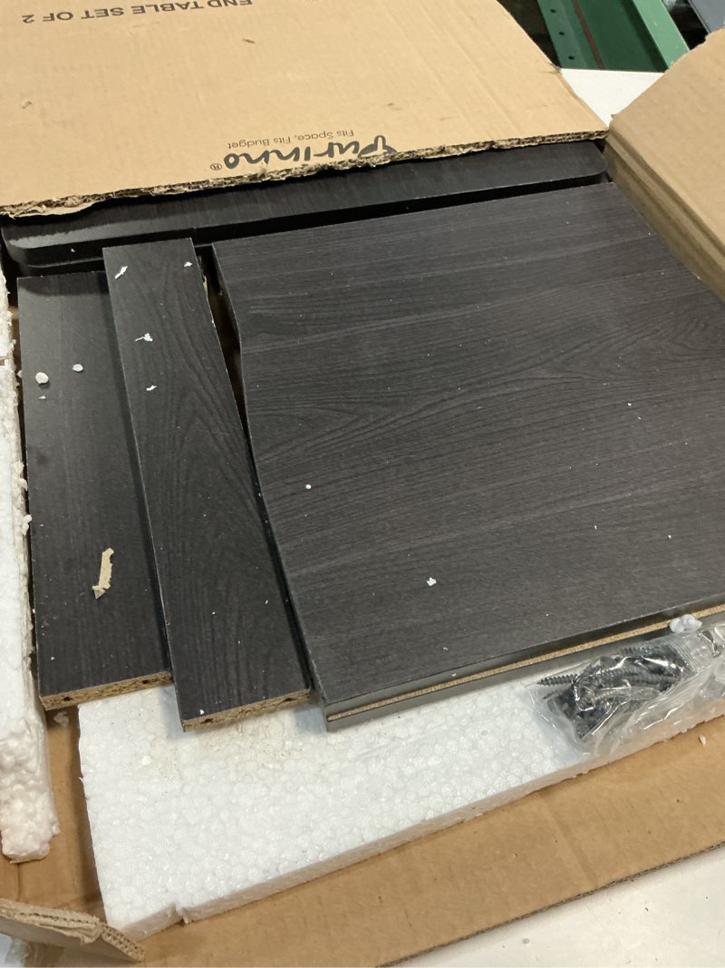 Condition photo showing Good Condition for furinno modern simplistic end table set, 2-pack, espresso espresso end table