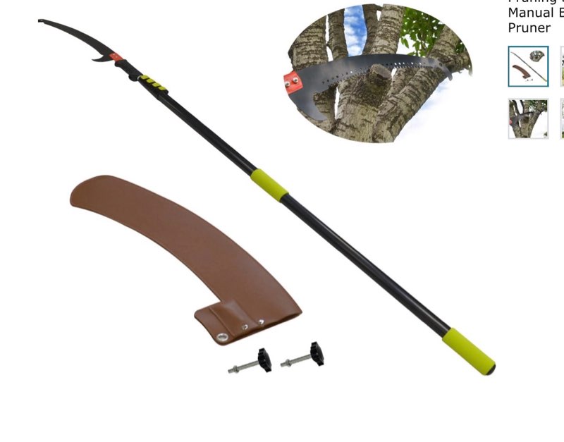 Scalebelly 25 Foot Telescoping Pole Saws for Tree Trimming, Extendable Tree Trimmer Pruning Saw for 