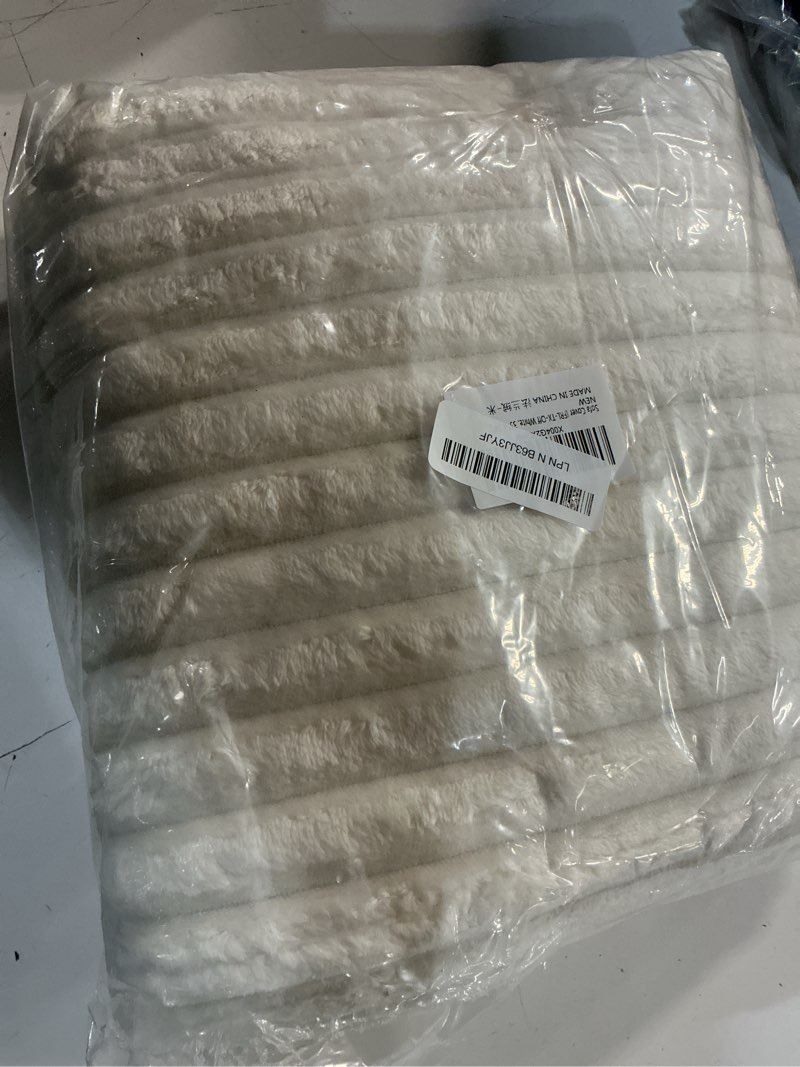 Condition photo showing New/Like New for haomaijia waterproof couch cover for dogs washable,faux fur pet couch covers for sofa,soft dog bed cover non-slip couch covers for 3 cushion couch sofa pet friendly (off white, 35" x 74") off white 35" x 74" 1 pack