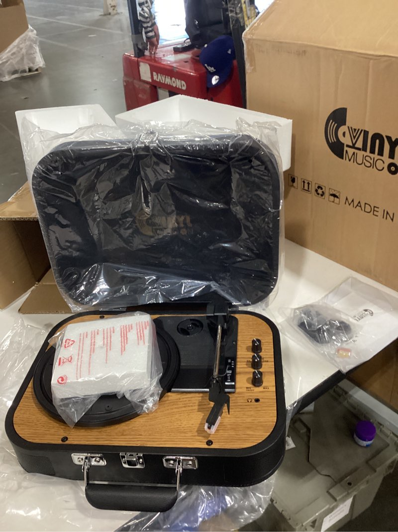 Condition photo showing Good Condition for usb bluetooth record player with stereo speakers