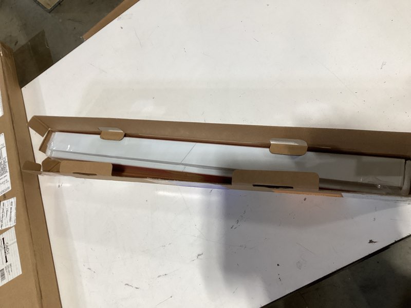 Condition photo showing As Is for graywind adjustable light blockers 100% blackout blocking strips u-shaped for window roller shades block light along the sides of blackout blinds(white,28-51.2",2pcs) white 28-51.2"