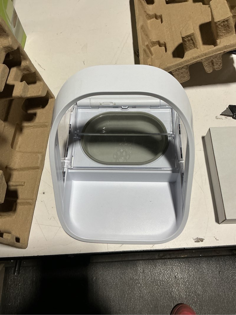 Condition photo showing As Is for Sure Petcare -SureFlap - SureFeed - Microchip Pet Feeder - Selective-Automatic Pet Feeder Makes Meal Times Stress-Free, Suitable for Both Wet and Dry Food - MPF001 Standard Version